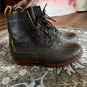 L.L. Bean Small Batch Brown Leather Lace Up Boots-NOT FOR SALE (sold elsewhere)